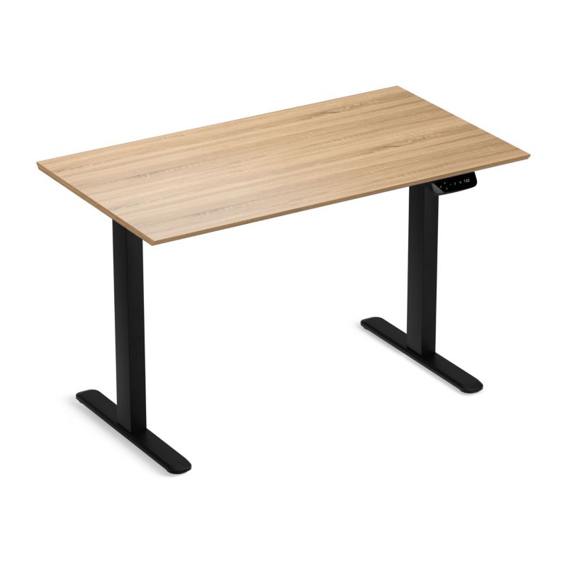 Biurko elektryczne regulowane LVNSystem Control Pro 120 cm czarny/dąb sonoma 1 szt.