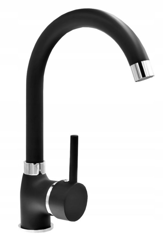 Bateria Kuchenna Stojąca Granitan Beta Czarna Perlator 1 szt.