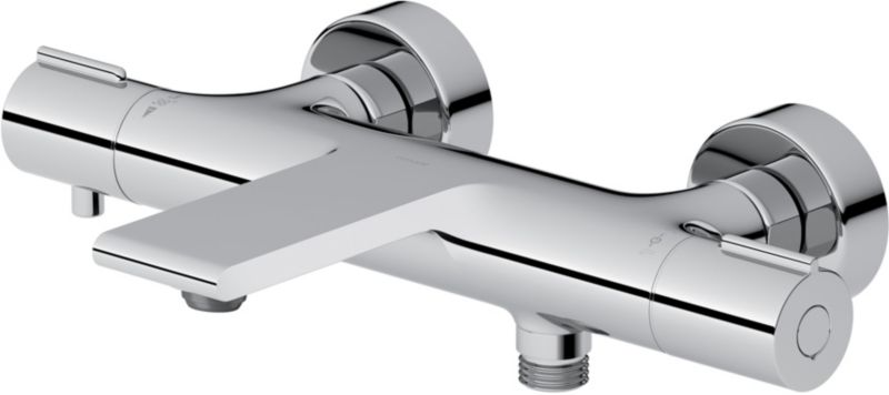 Bateria wannowo-prysznicowa Cersanit Virgo termostatyczna, chromowana, montaż ścienny, 1 szt.