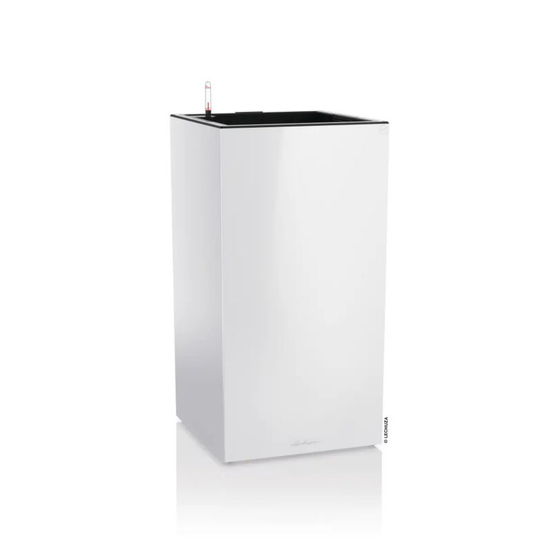 Doniczka Lechuza Do Domu Na Taras CANTO Kolumna 40 LED biały połysk 1 szt