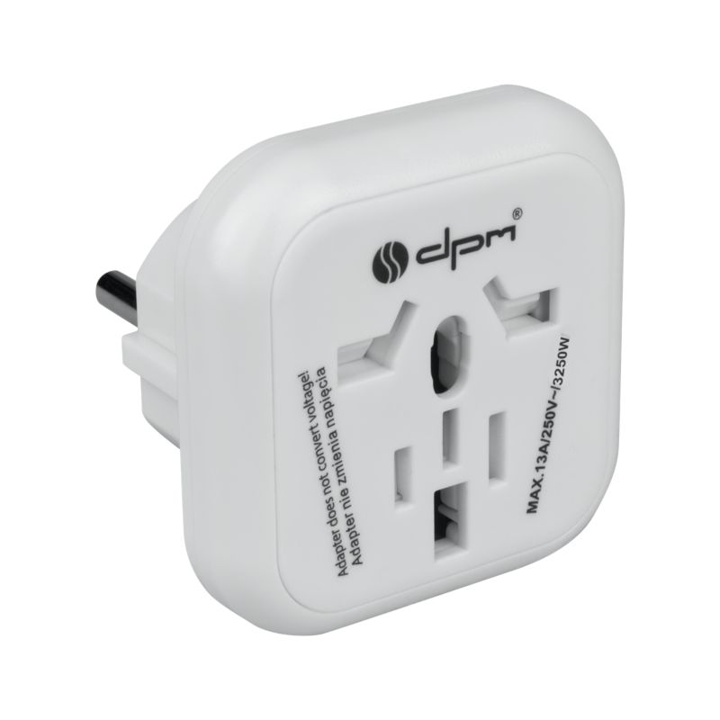 Adapter podróżny Europa biały