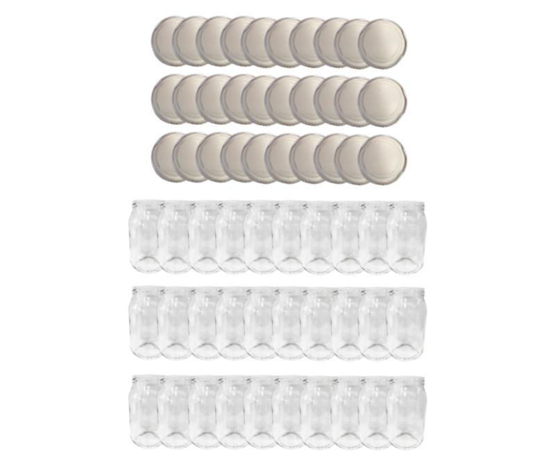 Słoiki MODO24 900ml 0,9l miód ogórki małosolne salatki zakrętki 82mm PZH 30 kpl.