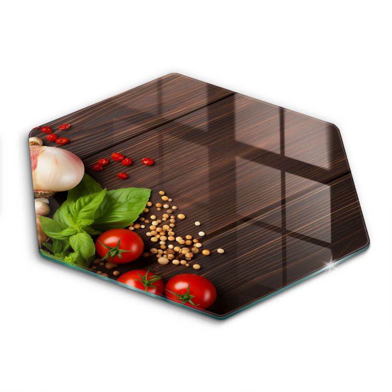 Szklana deska do krojenia Wallfluent h40 cm Warzywa na stole 1 szt.