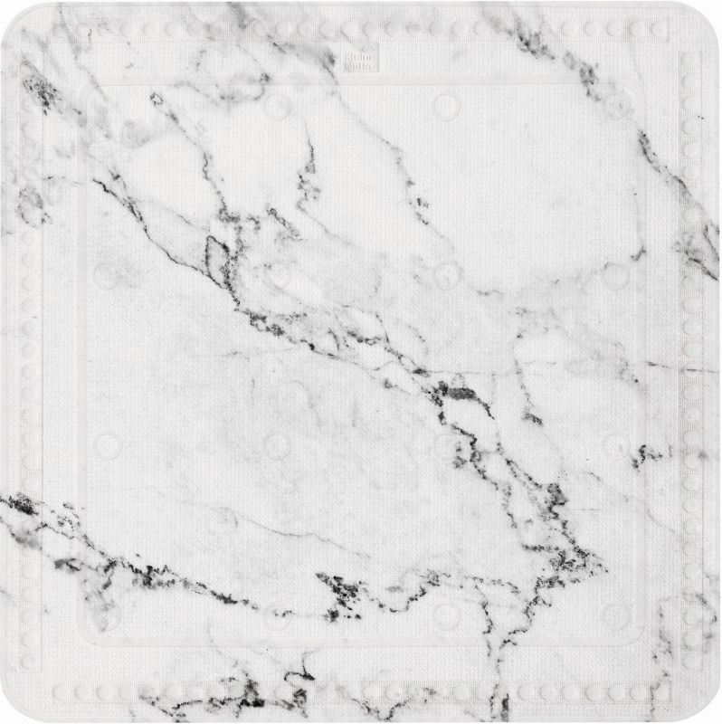 Mata antypoślizgowa pod prysznic Kleine Wolke Marble 55x55 cm PVC, elegancki marmur 1 szt.