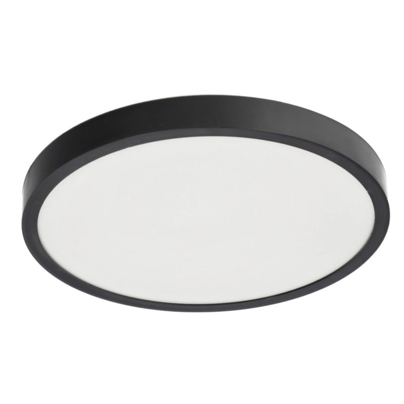 Plafon LED Edo Pereti 18W czarny pierścień 29,5cm, 3000K barwa ciepła, 1800lm, IP44, 220-240V EDO777611 1 szt.