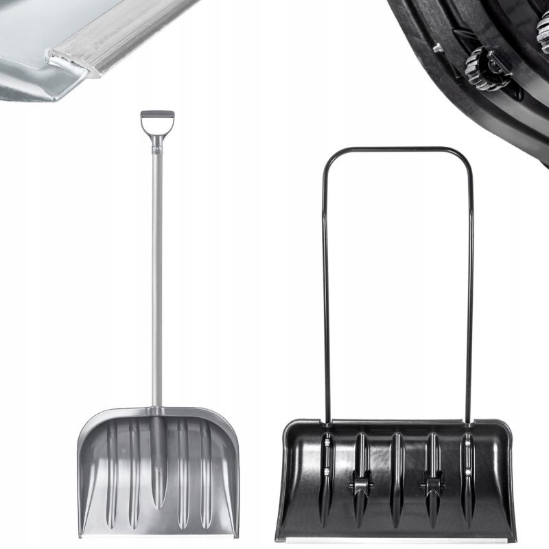 Pług Do Śniegu KADAX Na Kółkach Łopata + Łopata Aluminiowy Trzonek Zestaw 1szt.