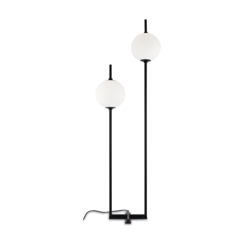 Lampa podłogowa stojąca Maytoni The Sixth Sense czarno-biała LED 12W 3000K 750lm wym: 150 x 44 x 32 cm - 1 szt.