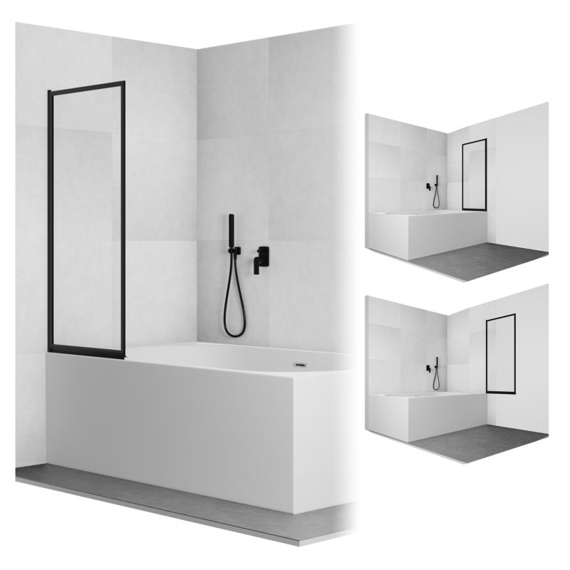 Parawan nawannowy 140x80 składany MARCUS SEVANTE czarny 1 szt.