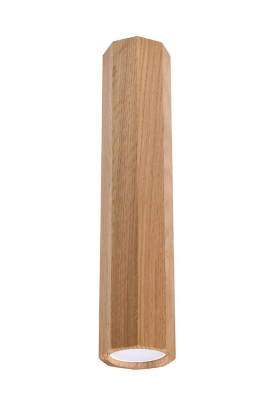 Spot Sollux Lighting Zeke ciemne drewno 1 x GU10 x 40W IP20 wym: 6 x 6 cm - 1 szt.