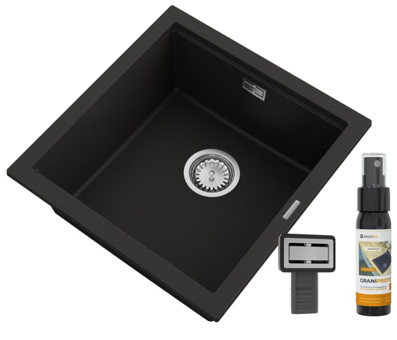 Zlewozmywak Granitowy Granitan Tuga48 Podwieszany z Syfonem 1 kpl.