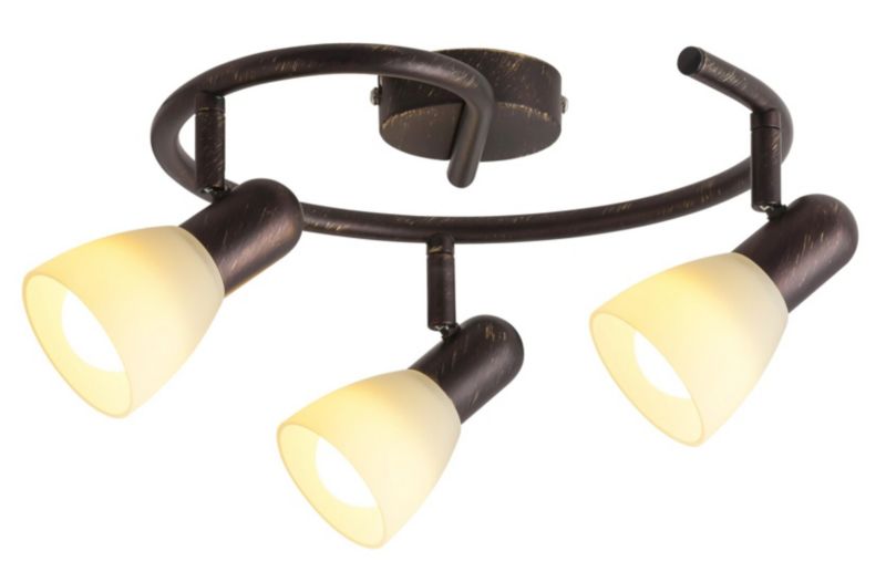 Lampa sufitowa wisząca Rabalux Soma 5930 brąz antyczny-kremowa styl klasyczny 3xE14 x 1 szt.