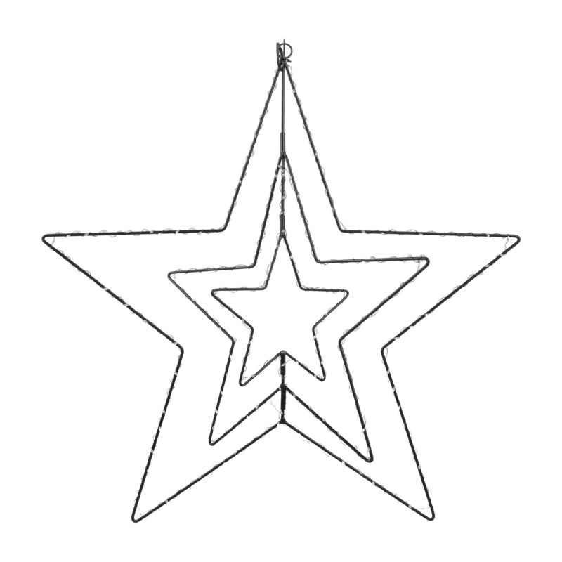 Gwiazda metalowa Jumi 409 LED barwa ciepła biała