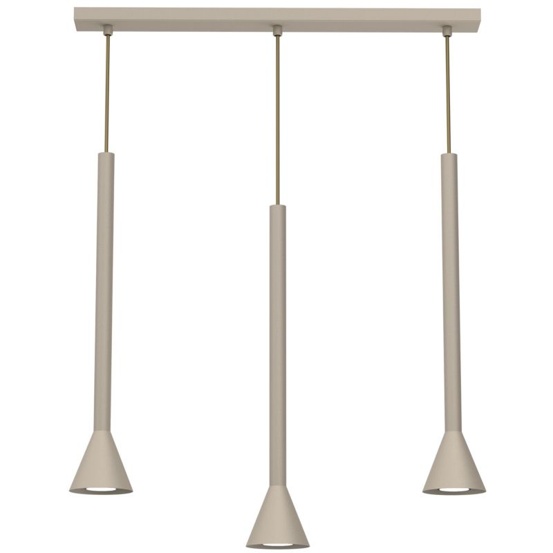 Lampa wisząca Luminex Mazzo 3 x GU10 beżowa