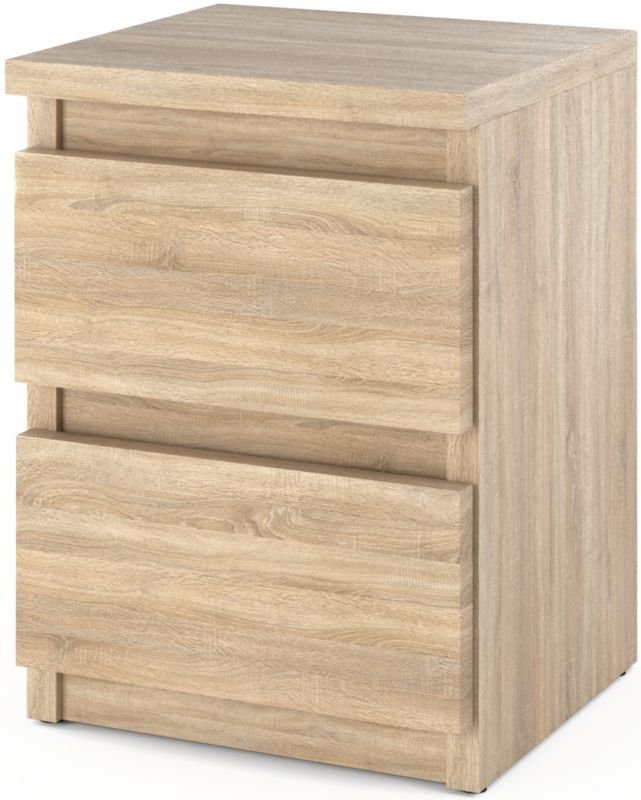 Szafka Nocna Stiv-Meble 2 Szuflady 30 Cm Stolik Dąb Sonoma 30X30X40 Cm 1Szt.