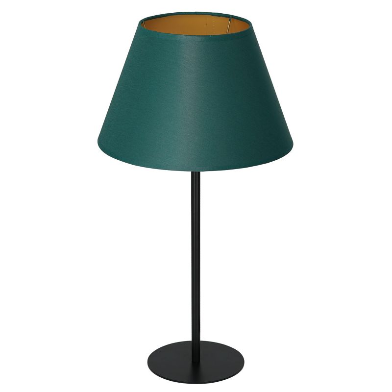 Lampka stołowa Luminex Arden czarny mat-zielona-złota 1 x E27 x 15W IP20 wym: 56 x 30 x 30 cm metal - 1 szt.