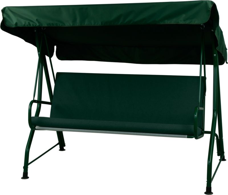 Poduszka na huśtawkę ogrodową AMPO wodoodporna 150 cm ciemny zielony 1 szt.