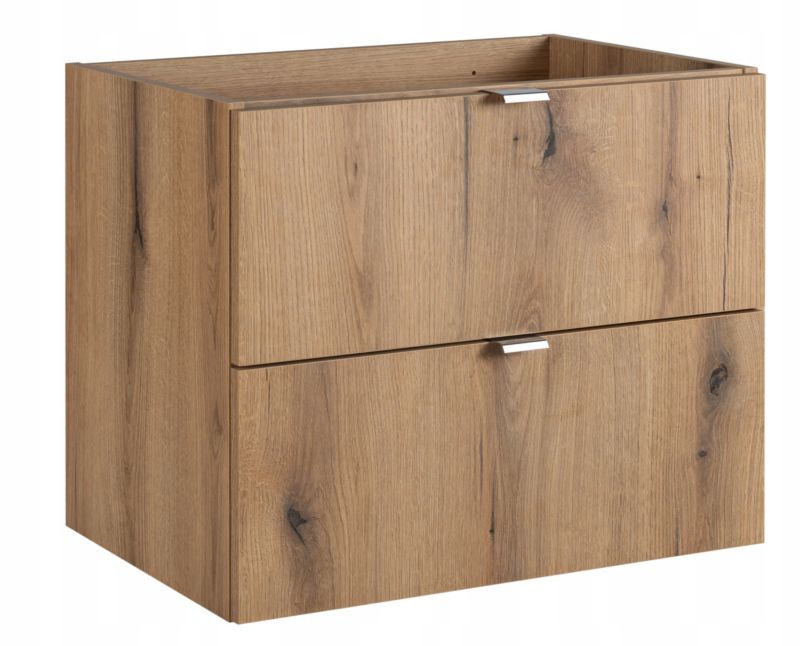 Szafka łazienkowa Furnidea pod umywalkę 80 cm wisząca Dąb Coast Evoke 2 drzwi 1 szt.