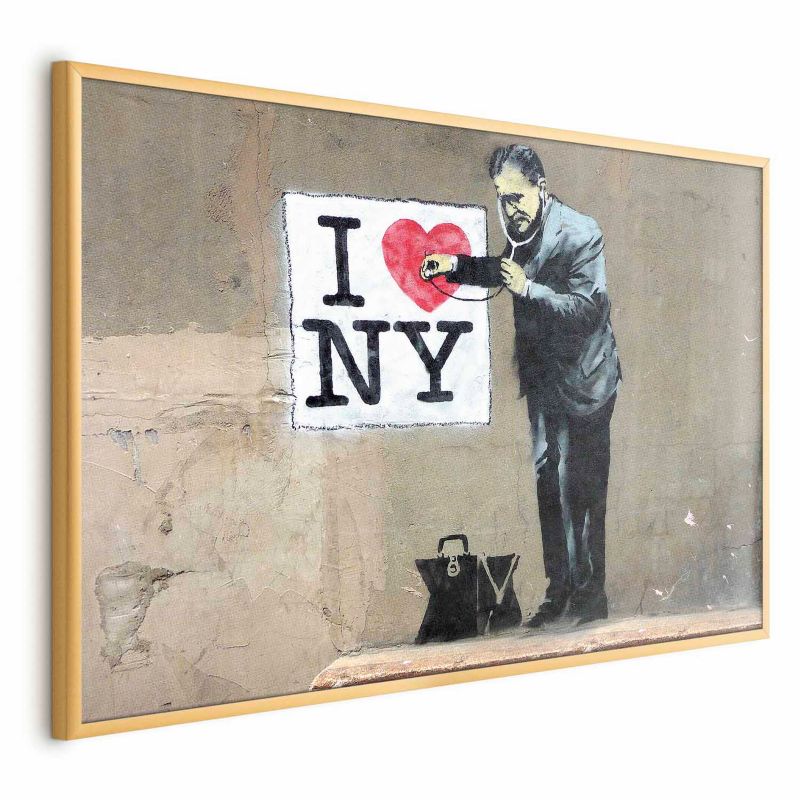 Plakat Artgeist Diagnoza 90x60 cm z ramą złotą 1 szt