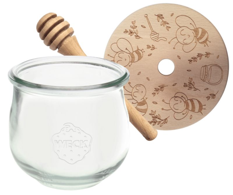Słoik do miodu MODO24 Weck 580 ml fi 100 tulip nabierak W1 1 kpl.