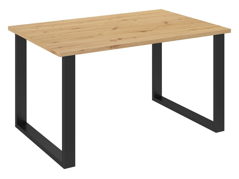 Stół industrialny MIRJAN 24 Imperial 138x90 dąb artisan / czarny 1 szt.