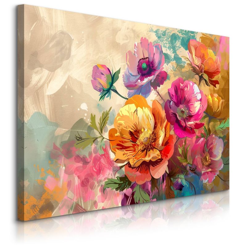 Obraz Muralo Polne Kwiaty Natura Rośliny 30x20 cm 1 szt.