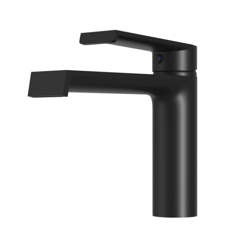 Bateria Umywalkowa Łazienkowa Granitan Kran Niski Jednouchwytowy Czarny Bali 1 szt.