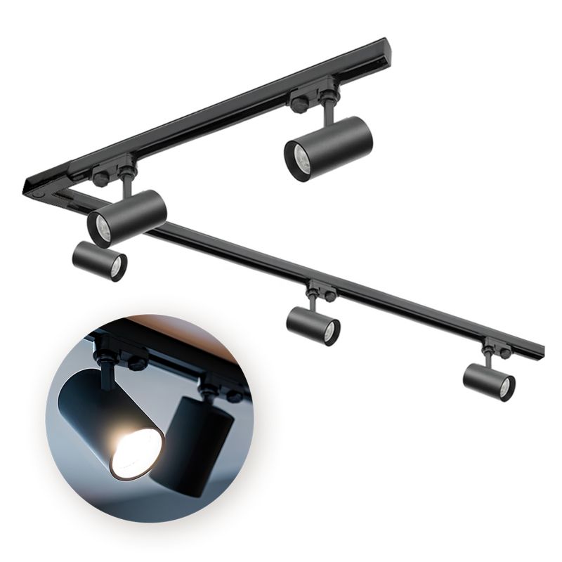 Oświetlenie szynowe 3-fazowe Kobi szyna 1m+2m, L prawy, 5x Lampa, 2x zaślepka 1kpl.