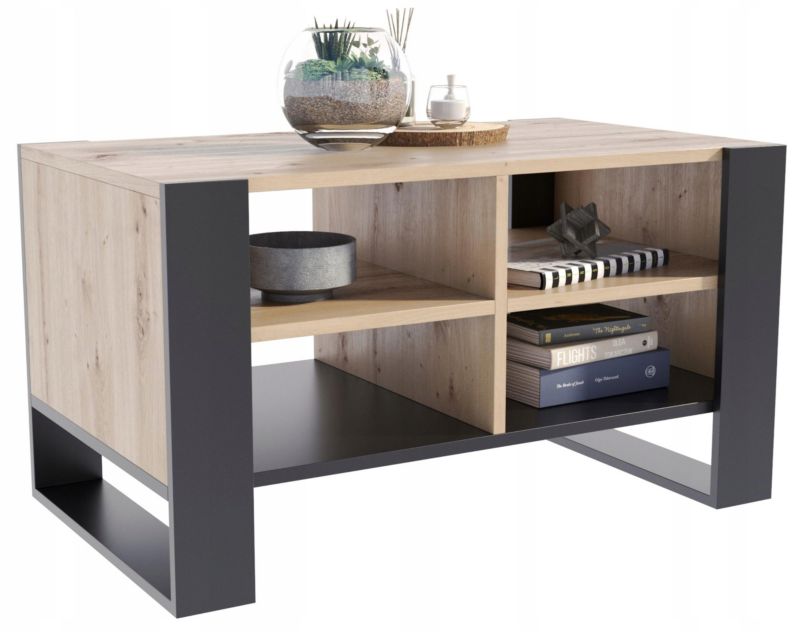 Ława Matkam stolik FIGA 100 cm Per artisan-czarny 1 szt.