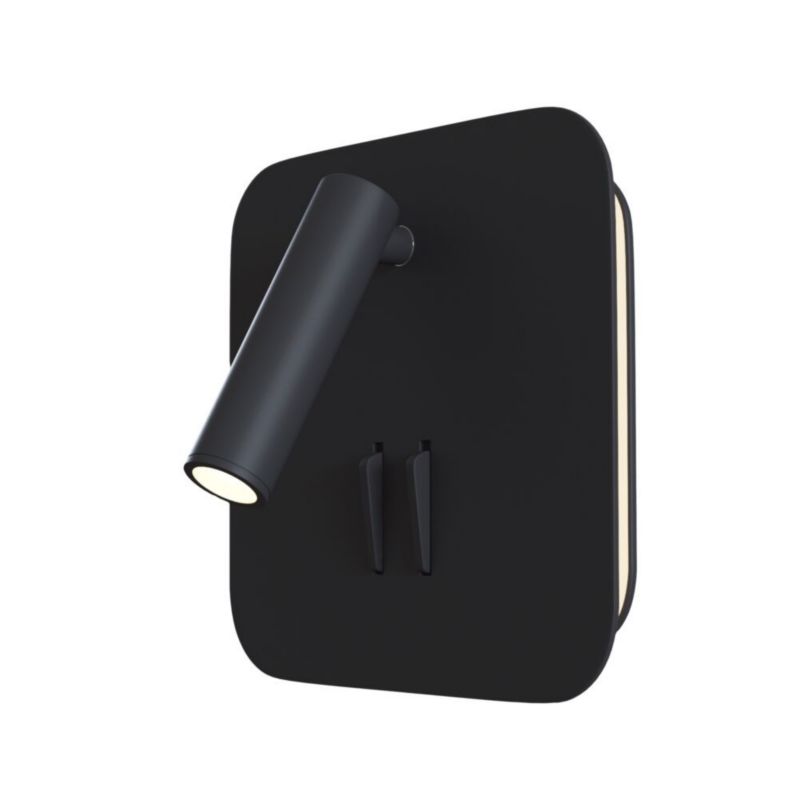 Kinkiet ścienny Maytoni Ios 176 czarny LED 9W 3000K 550lm IP20 wym: 13 x 13 x 6,5 cm - 1 szt.