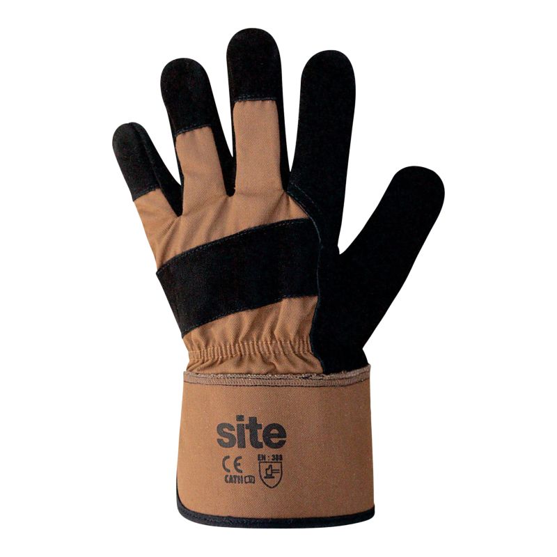 Rękawice ochronne skórzane Site SWG540 brązowe L