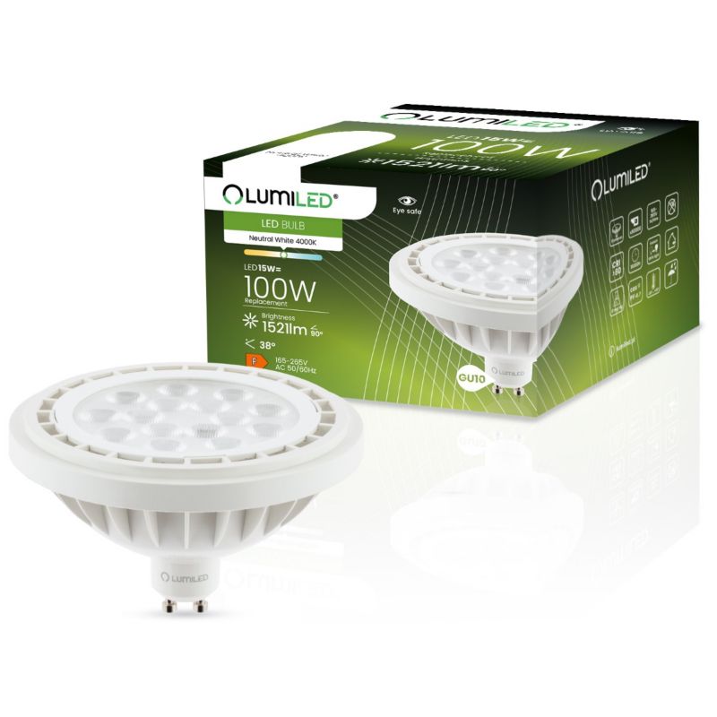 Żarówka LED Lumiled GU10 Reflektor ES111 15W 1521lm 4000K 38st 1 szt.