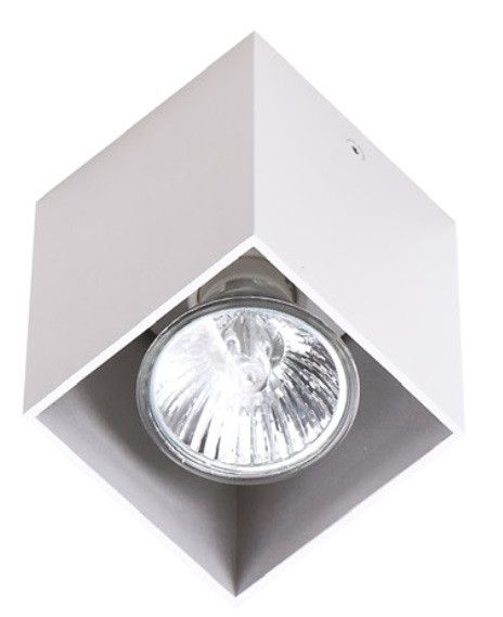 Spot sufitowy Maxlight Pet Square biały 1 x GU10 x 50W IP20 wym: 9 x 7 x 7 cm - 1 szt.