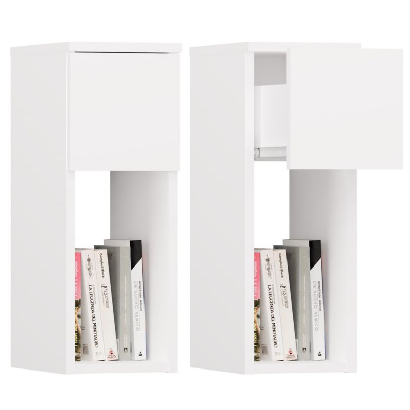 Szafka nocna GALAX 20 1S Biały 30x20x55 cm 1 szt