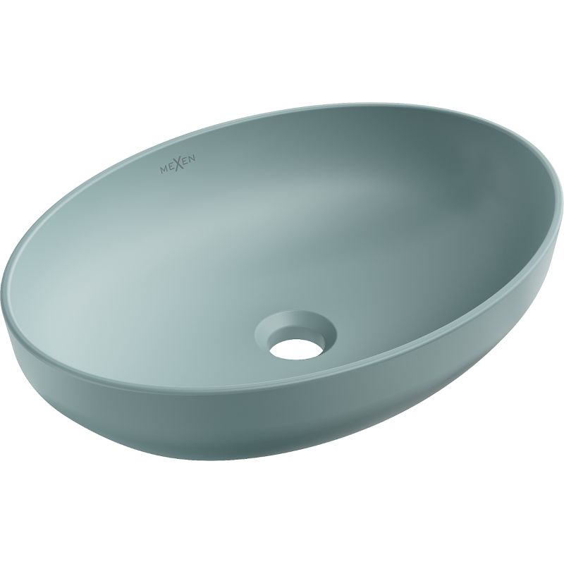 Umywalka nablatowa Mexen Cornelia zielona jasna 50x37 cm 1 szt.