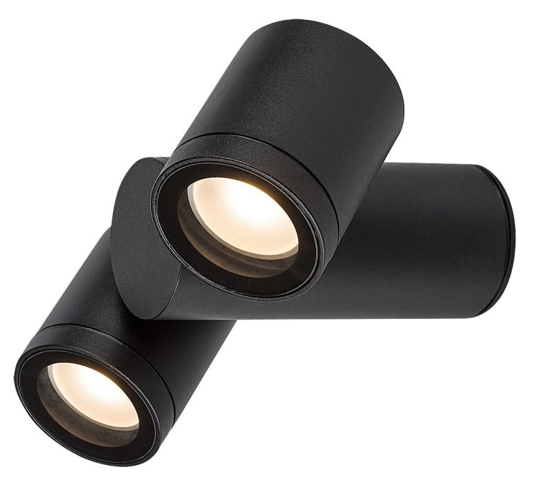 Kinkiet ścienny zewnętrzny Rabalux Enol czarny 2 x GU10 x 35W IP44 wym: 7 x 21,5 x 15,5 cm - 1 szt.