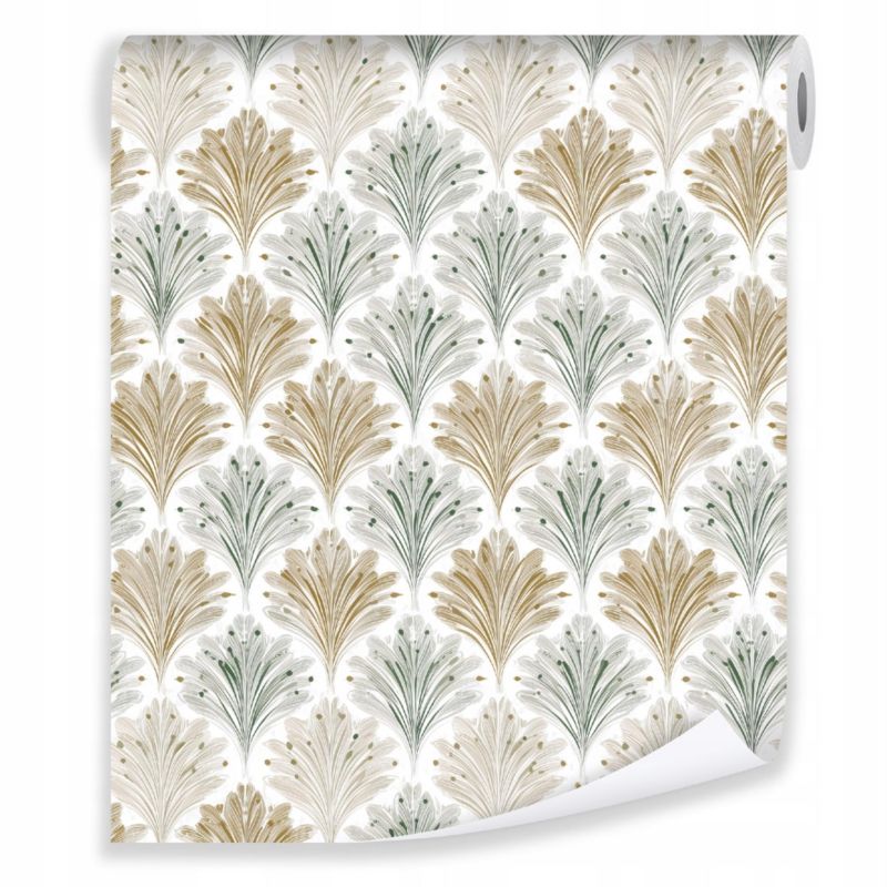 Tapeta WALLARENA Do Sypialni Salonu Na Flizelinie Abstrakcja Vintage Retro Beżowy 50x1000 cm T16250VE 1 szt.