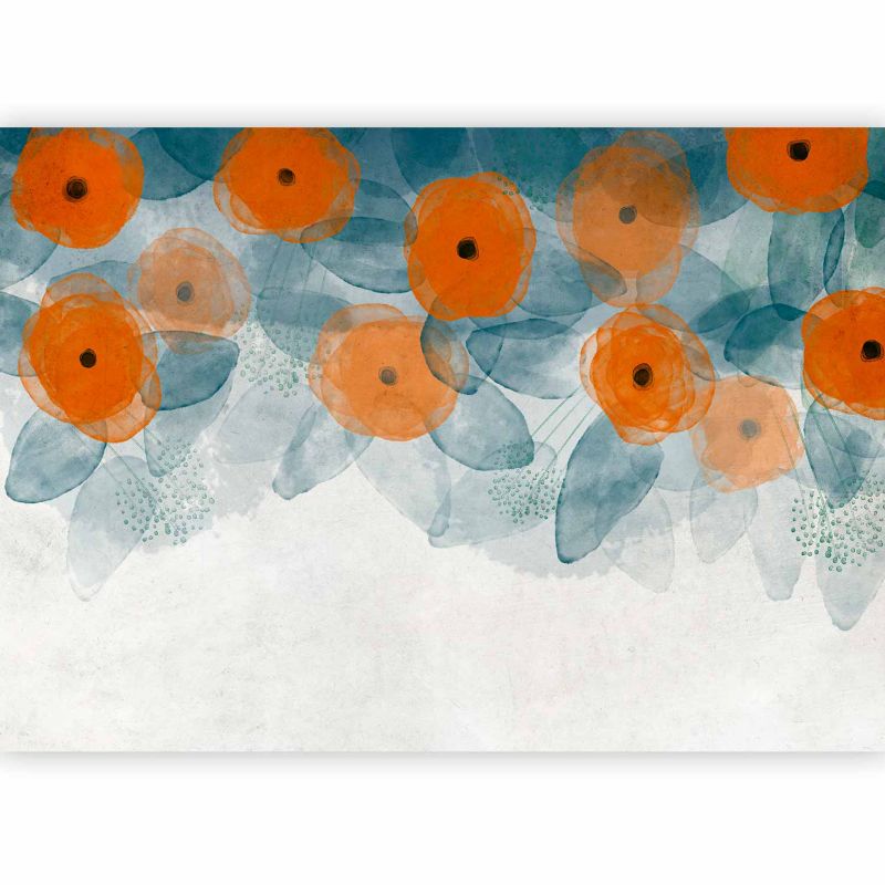 Fototapeta samoprzylepna Artgeist Kwiaty szara 98x70 (2 części) 10093ac rolka 1 szt