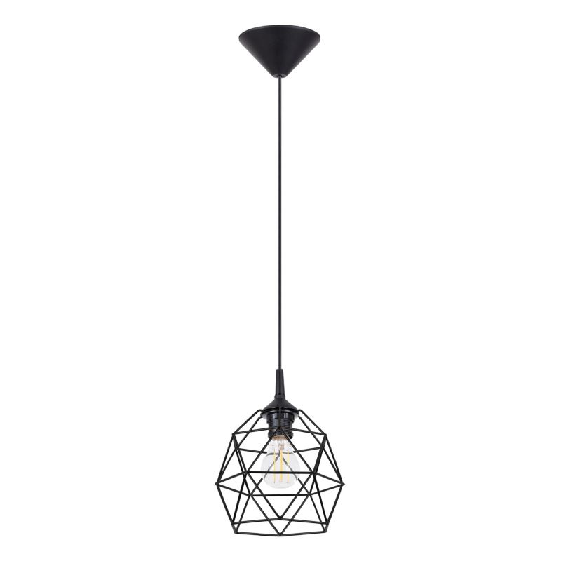 Lampa wisząca Sollux Lighting TRIOM 20 czarna 1 szt.