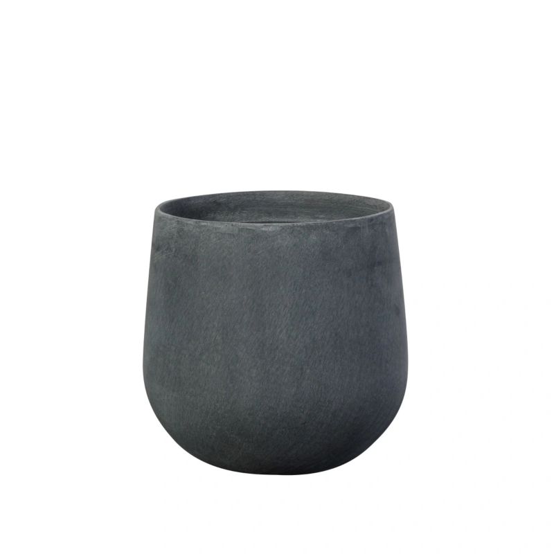 Doniczka Lechuza Z Włókna Szklanego Na Taras Do Domu SQ30 grafitowy beton 1 szt