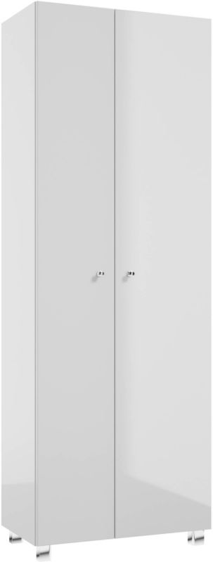 Słupek łazienkowy Pat 60 cm biały połysk