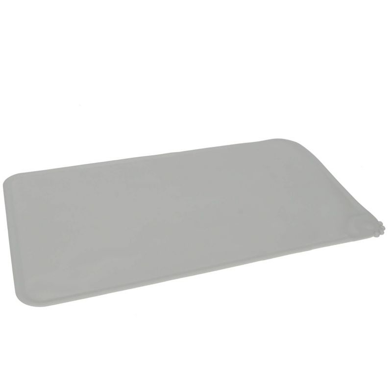 Podkładka pod miskę dla psa i kota Springos mata wodoodporna antypoślizgowa szara 1 szt.