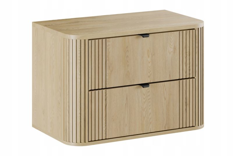 Szafka pod umywalkę Furnidea 80 cm z blatem dąb Cremona Ovalia Cremona 1 szt.