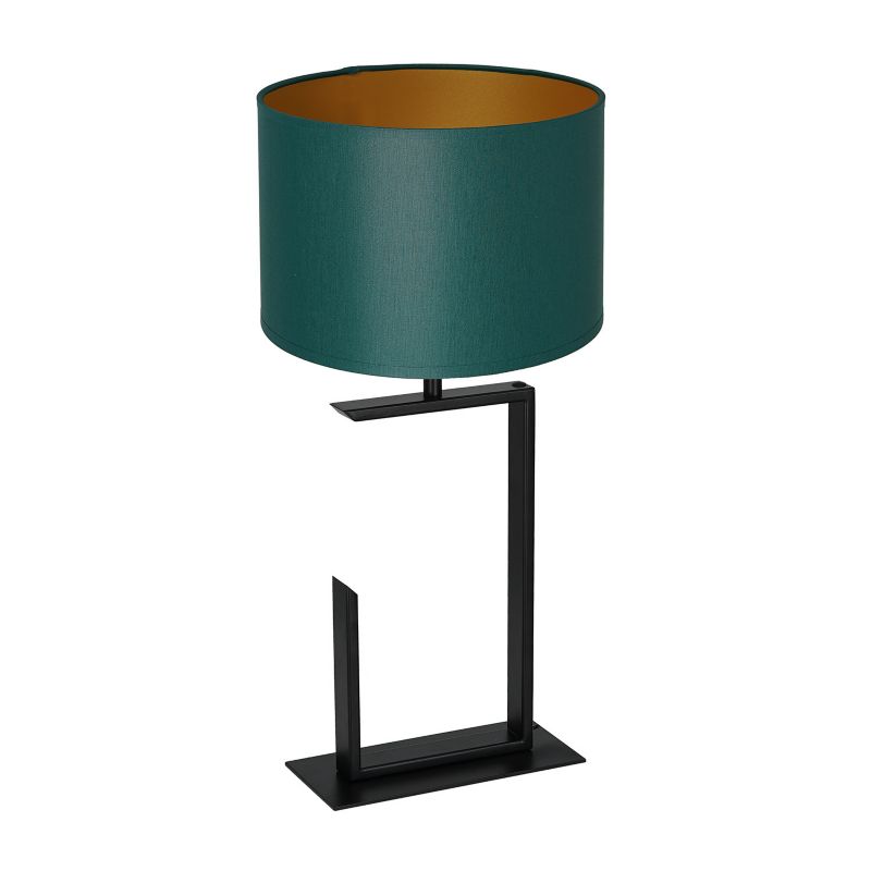 Lampa stołowa Luminex Table Lamps czarny mat-zielona-złota 1 x E27 x 15W IP20 wym: 52 x 25 x 25 cm metal - 1 szt.