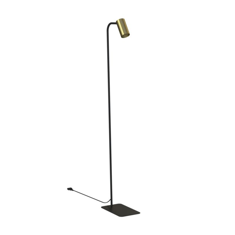 Lampa podłogowa stojąca Nowodvorski Lighting Mono czarno-złota 1 x GU10 x 10W wym: 130 x 24 x 27 cm - 1 szt.