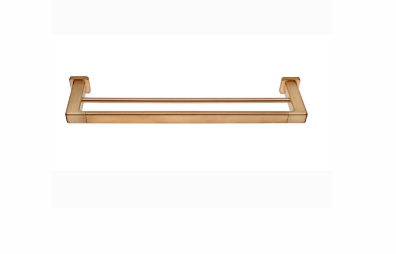 Wieszak na ręcznik Teka Formentera 60 cm, podwójny, brązowy, montaż ścienny, 1 szt.