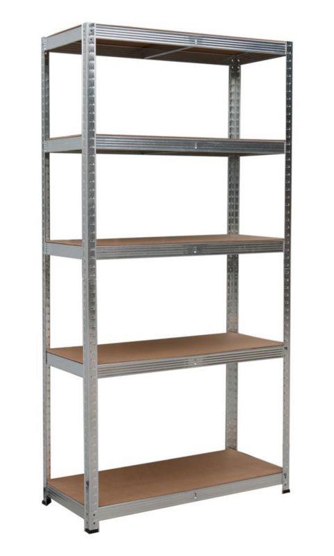 Regał magazynowy metalowy Bauerkraft 2w1, 5 półek 150x75x30 cm 1 szt.