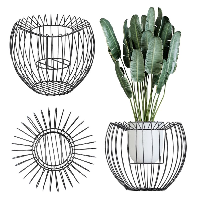 Donica KADAX Gabionowa Osłonka Gabion Stal 44cm 1szt.