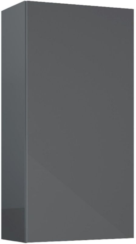 Szafka łazienkowa boczna wisząca Elita For All 40x21,6x80 cm antracyt połysk Push to Open 1 szt.