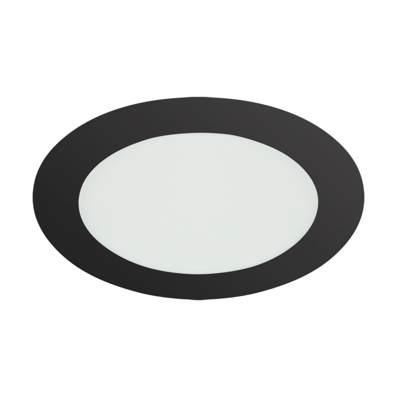 Lampa sufitowa panel LED STRUHM WAFEL LED C 18W BLACK CCT okrągła wpuszczana szczelna czarna moc 18W regul. barwy światła - 1 szt.