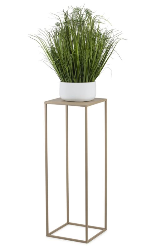 Kwietnik stojący Spring HowHomely Metalowy Beżowy 24x70 cm 1 szt.